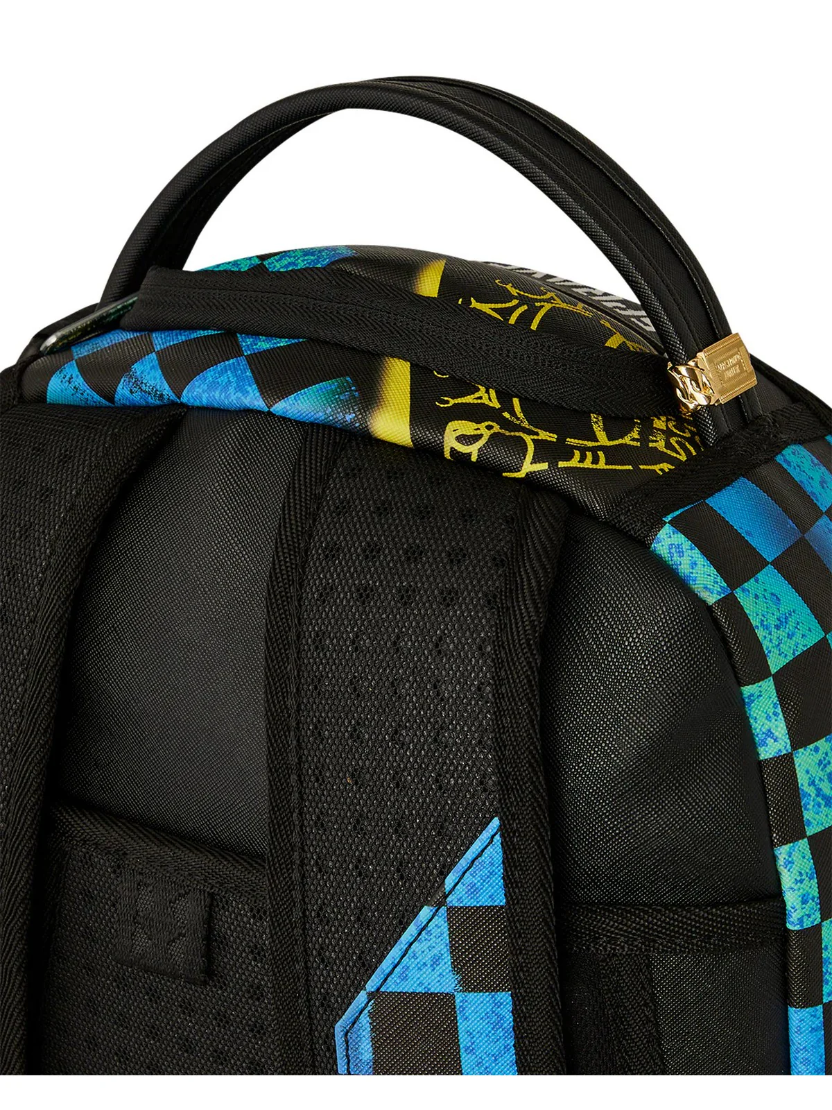 SPRAYGROUND Zaino Uomo SHARK CENTRAL STENCILS- BLACK DLXSV BACKPACK 910B7620NSZ Nero - Image 7