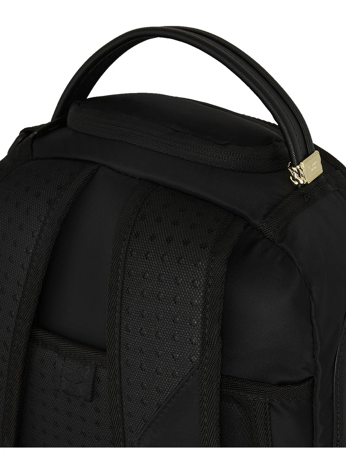 SPRAYGROUND Zaino Uomo SHARK CENTRAL YELLOW TAPE DLX SATIN BACKPACK 910B7736NSZ Nero - Image 7