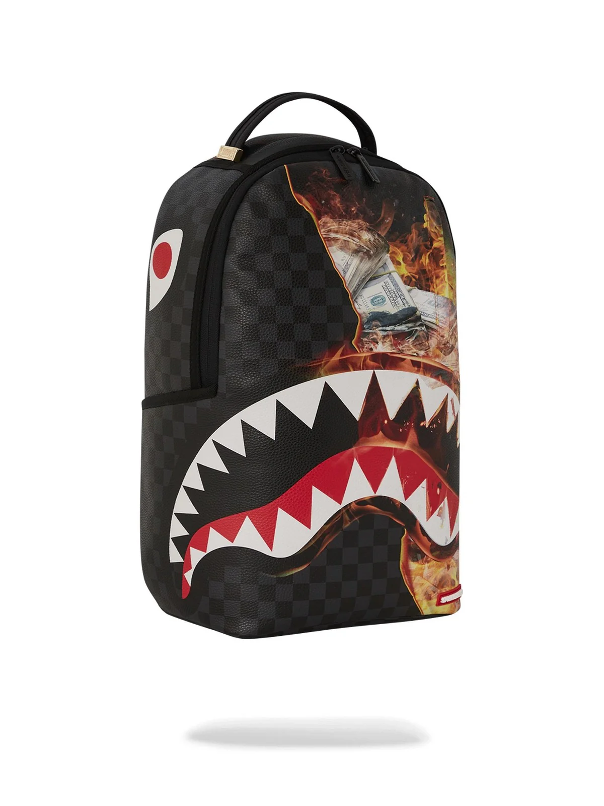 SPRAYGROUND Zaino Uomo SHARK CHECK 910B6358NSZ Nero - Image 2