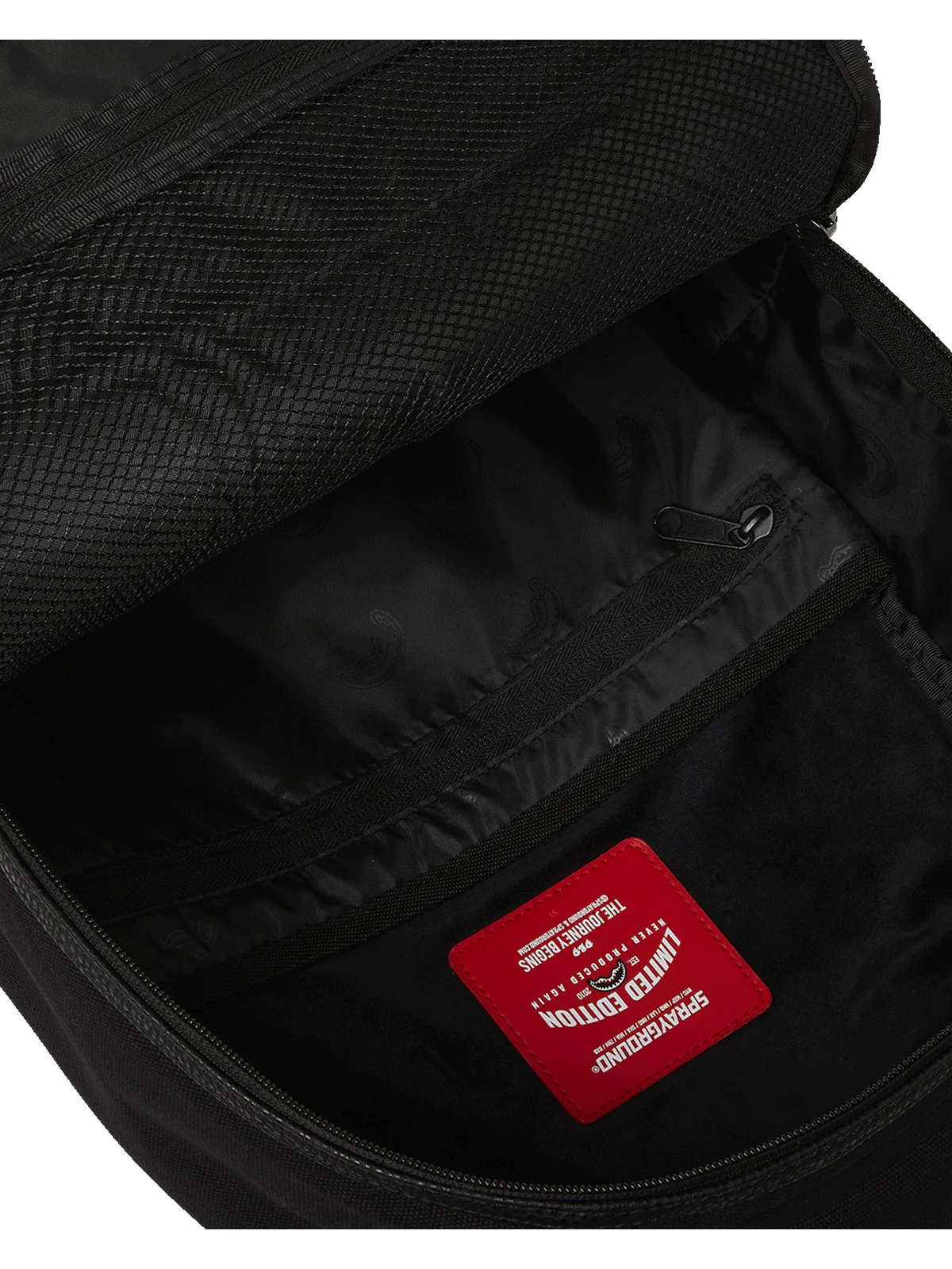 SPRAYGROUND Zaino Uomo SHARK POCKET CANAVAS BACKPACK 910B7127NSZ Nero - Image 8