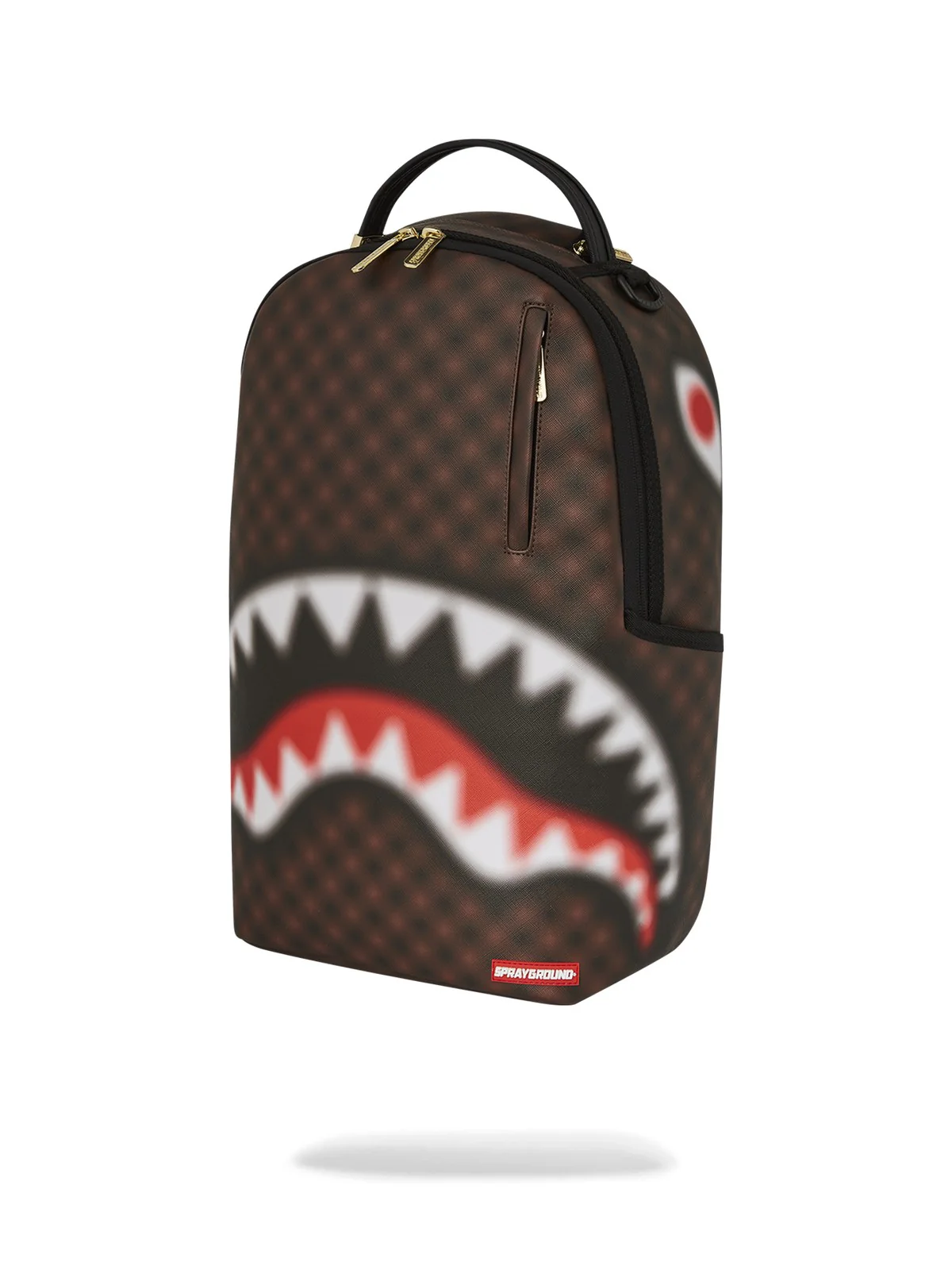 SPRAYGROUND Zaino Uomo SHARKS IN PARIS BLUR BACKPACK 910B6707NSZ Marrone - Image 5