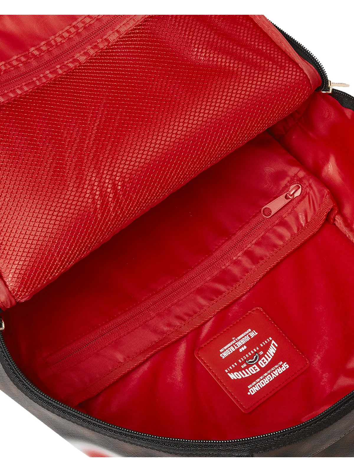 SPRAYGROUND Zaino Uomo SHARKS IN PARIS BLUR BACKPACK 910B6707NSZ Marrone - Image 8