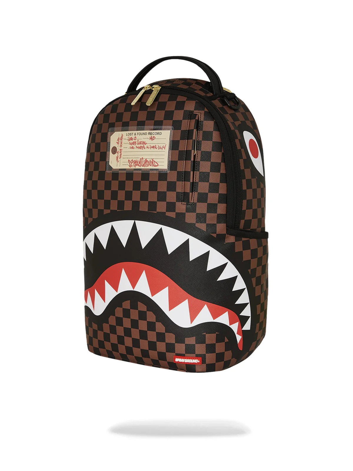 SPRAYGROUND Zaino Uomo SHARKS IN PARIS LOST & FOUND BACKPACK 910B7687NSZ MARRONE - Image 5