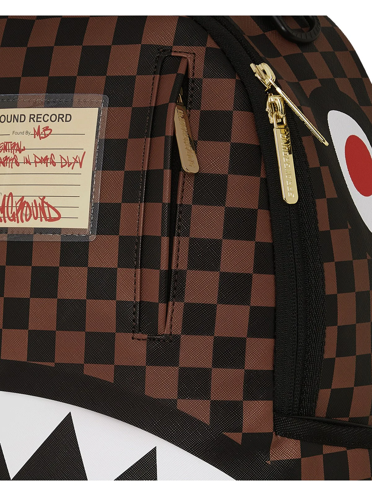 SPRAYGROUND Zaino Uomo SHARKS IN PARIS LOST & FOUND BACKPACK 910B7687NSZ MARRONE - Image 6