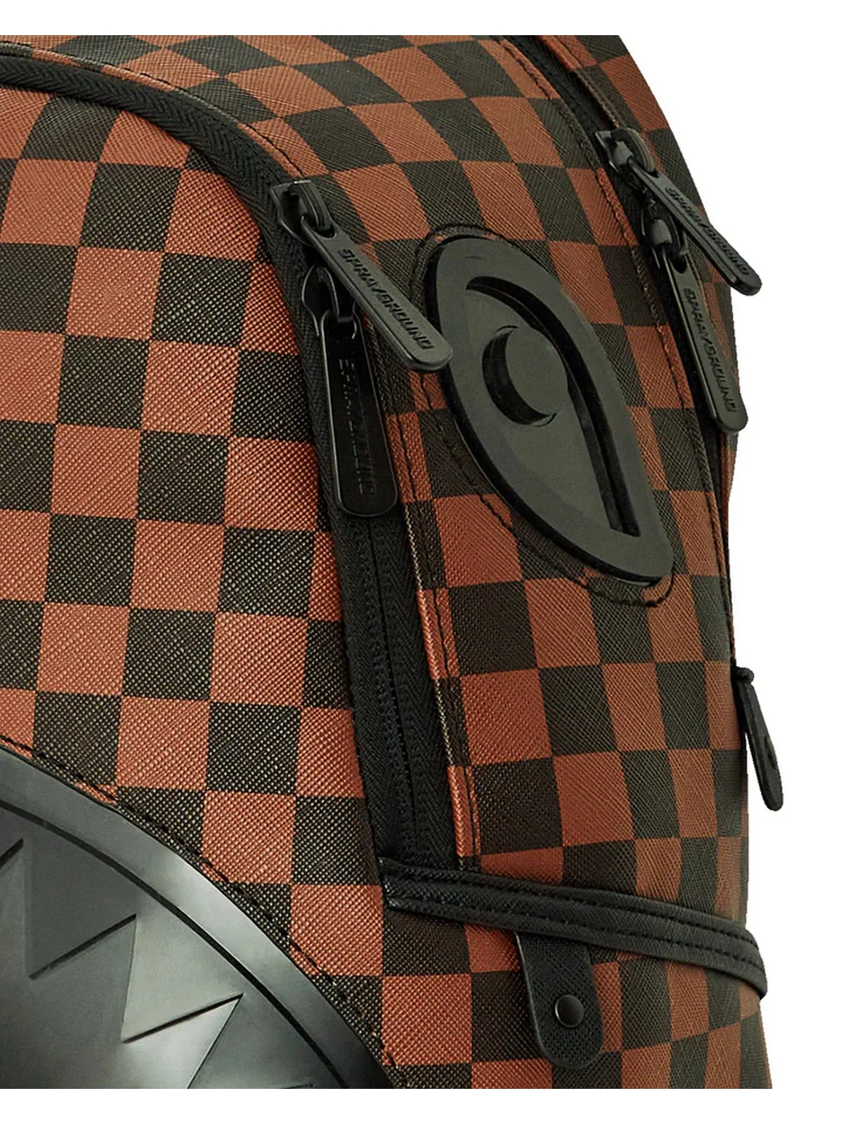 SPRAYGROUND Zaino Uomo SIP CLEAR SM EYES SAVAGE BACKPACK 910B6513NSZ Marrone - Image 4