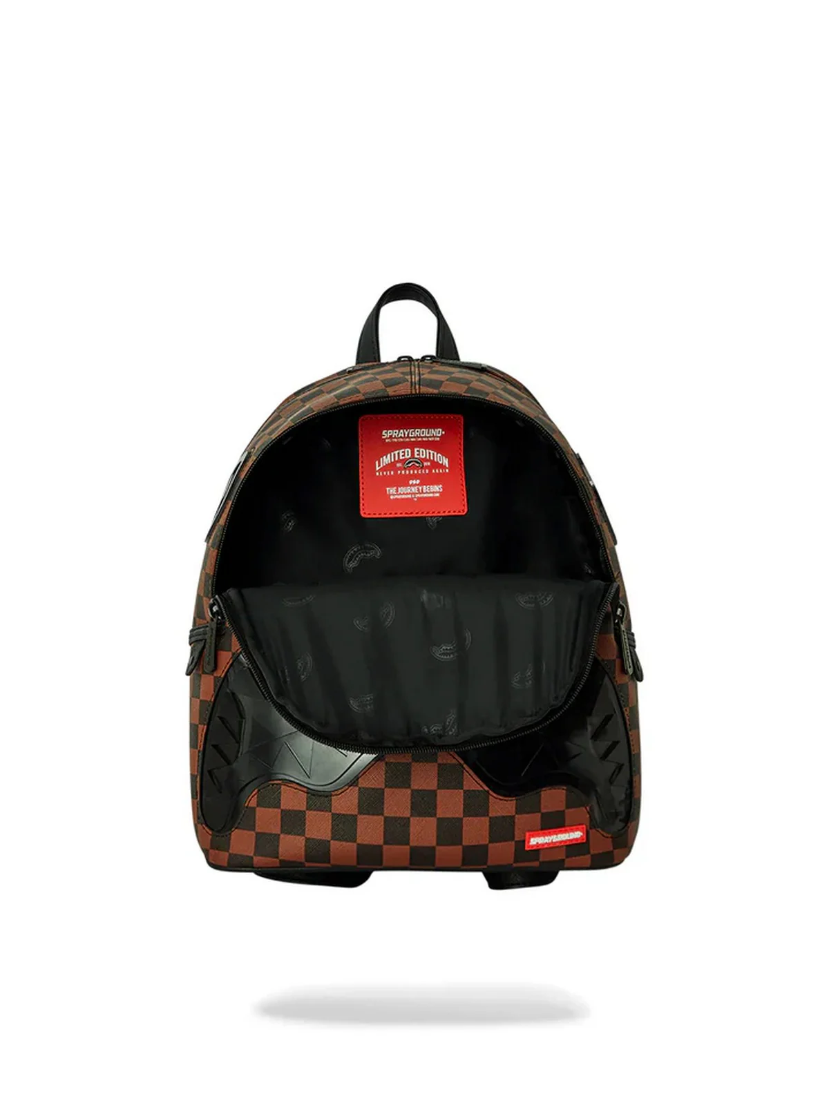 SPRAYGROUND Zaino Uomo SIP CLEAR SM EYES SAVAGE BACKPACK 910B6513NSZ Marrone - Image 5