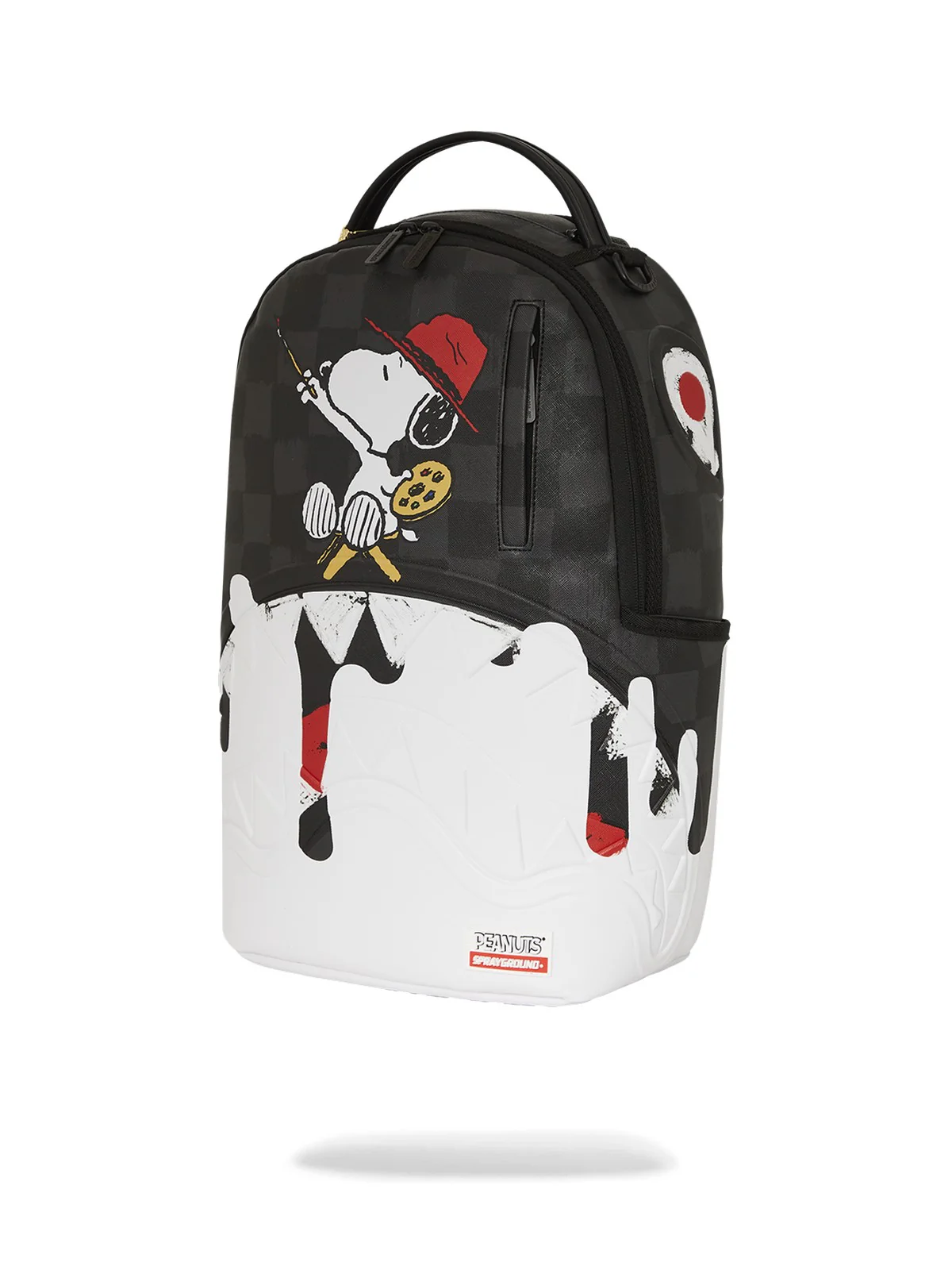SPRAYGROUND Zaino Uomo SNOOPY PAINTING SHARK DLXSV BACKPACK 910B7686NSZ Nero - Image 5
