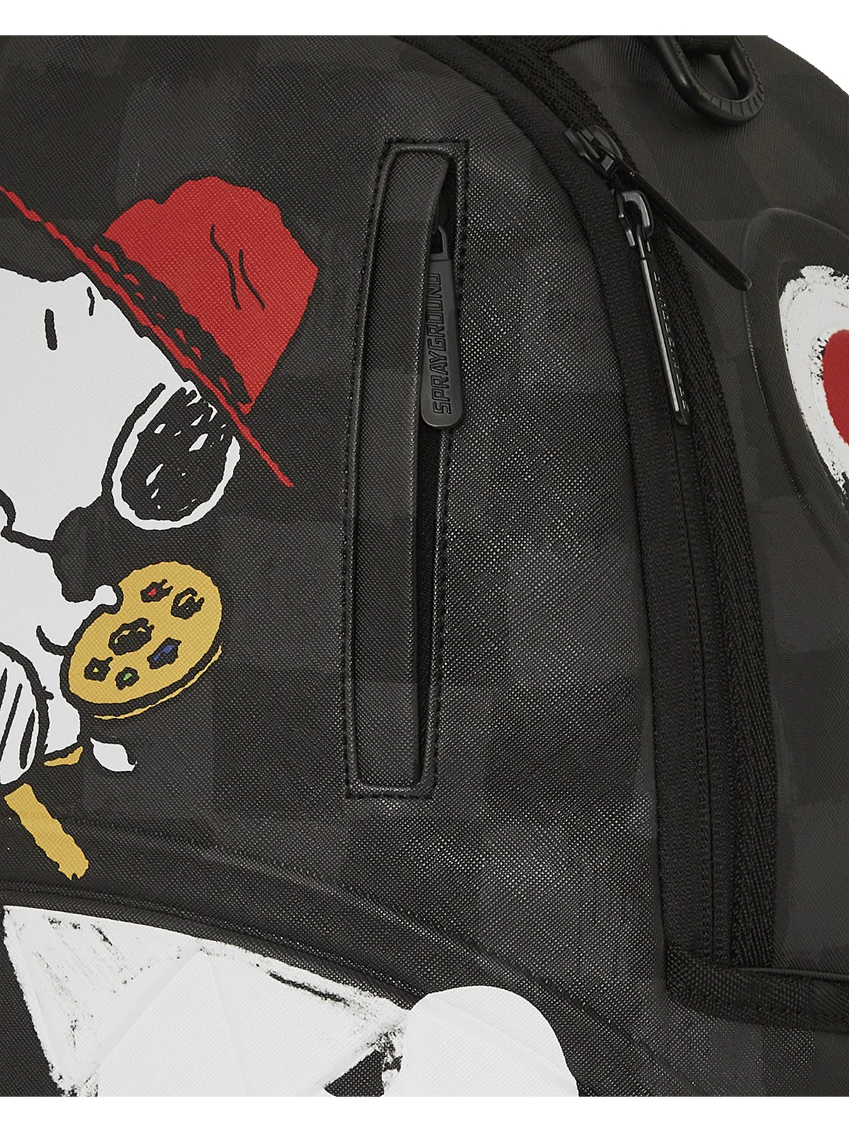 SPRAYGROUND Zaino Uomo SNOOPY PAINTING SHARK DLXSV BACKPACK 910B7686NSZ Nero - Image 6