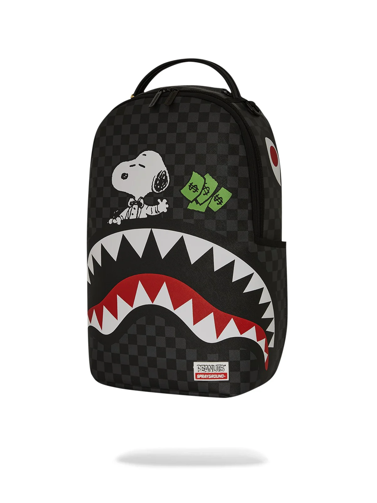 SPRAYGROUND Zaino Uomo SNOOPY TOP SHARK MONEY DLXSV BACKPACK 910B7741NSZ Nero - Image 5