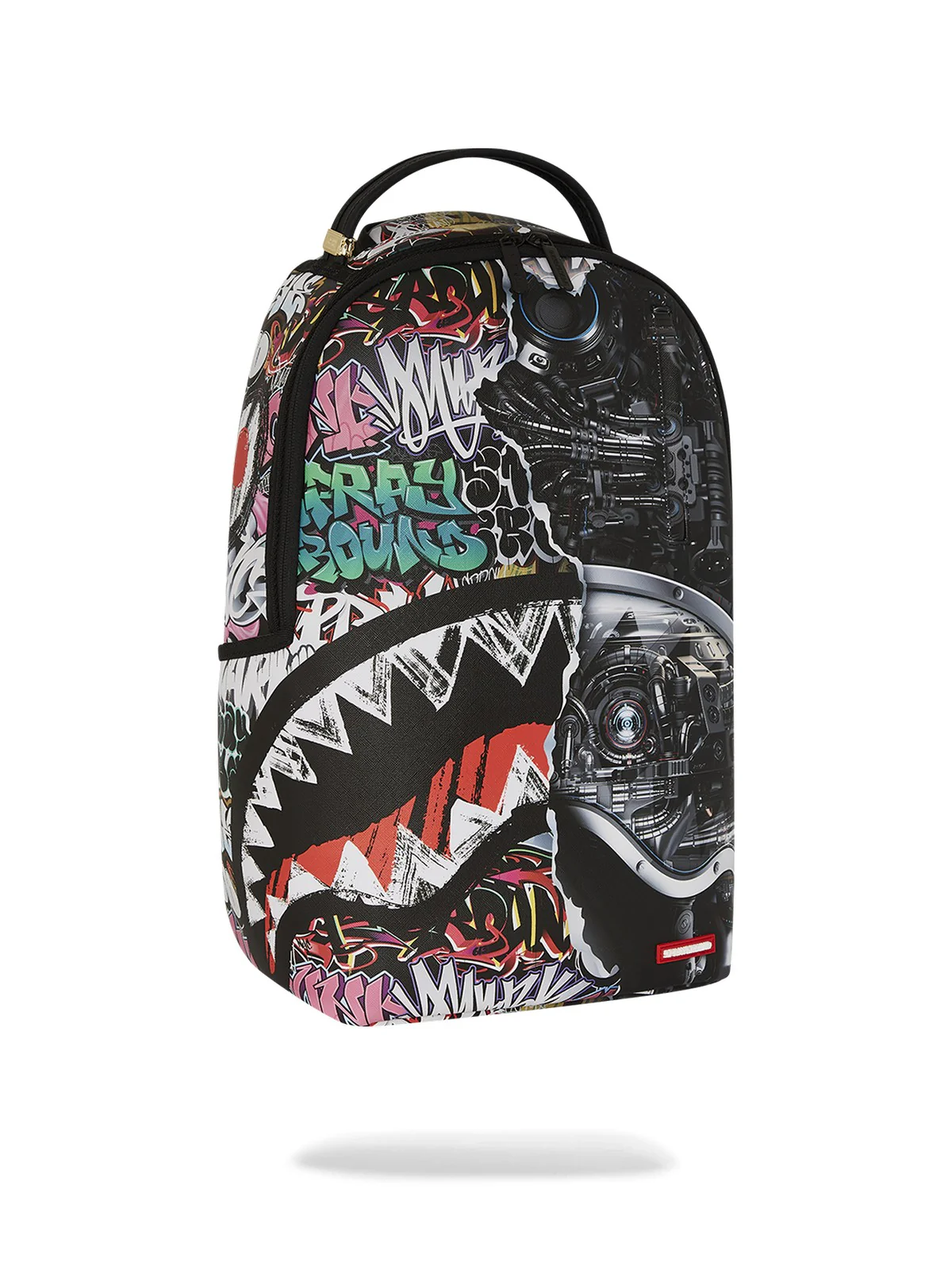 SPRAYGROUND Zaino Uomo SPLIT CYBERSHARK DLXSV BACKPACK 910B7126NSZ Nero - Image 2