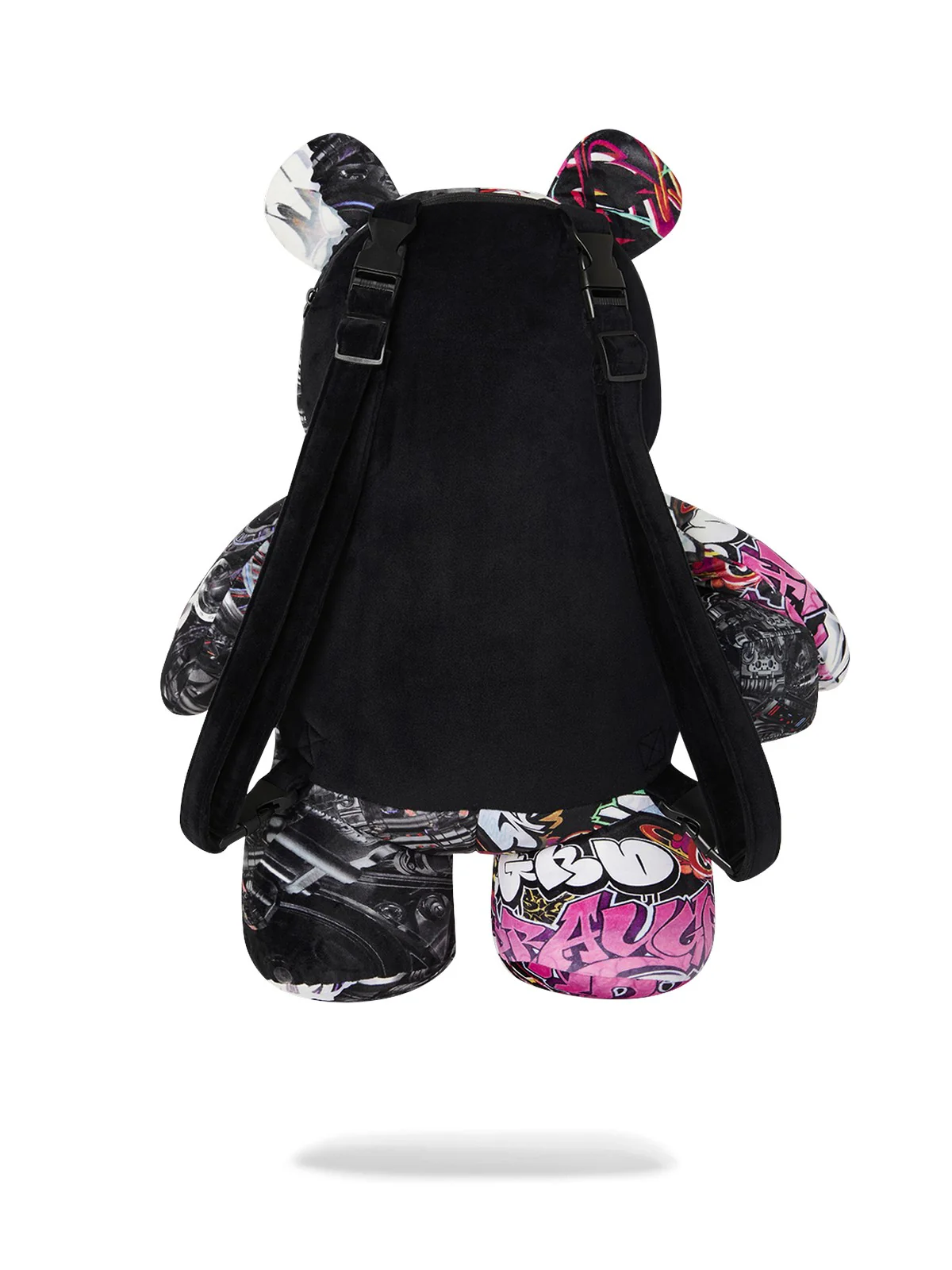 SPRAYGROUND Zaino Uomo SPLIT CYBERSHARK MONEYBEAR TEDDY BEAR 910B8052NSZ Nero - Image 7