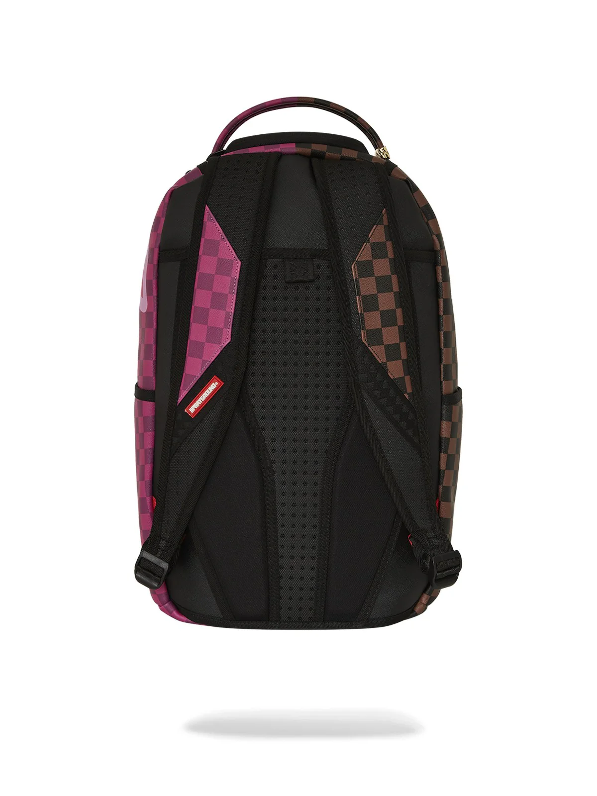 SPRAYGROUND Zaino Uomo SPLIT SIP PINK CHECK DLXSV BACKPACK 910B6286NSZ MARRONE/ROSA - Image 4