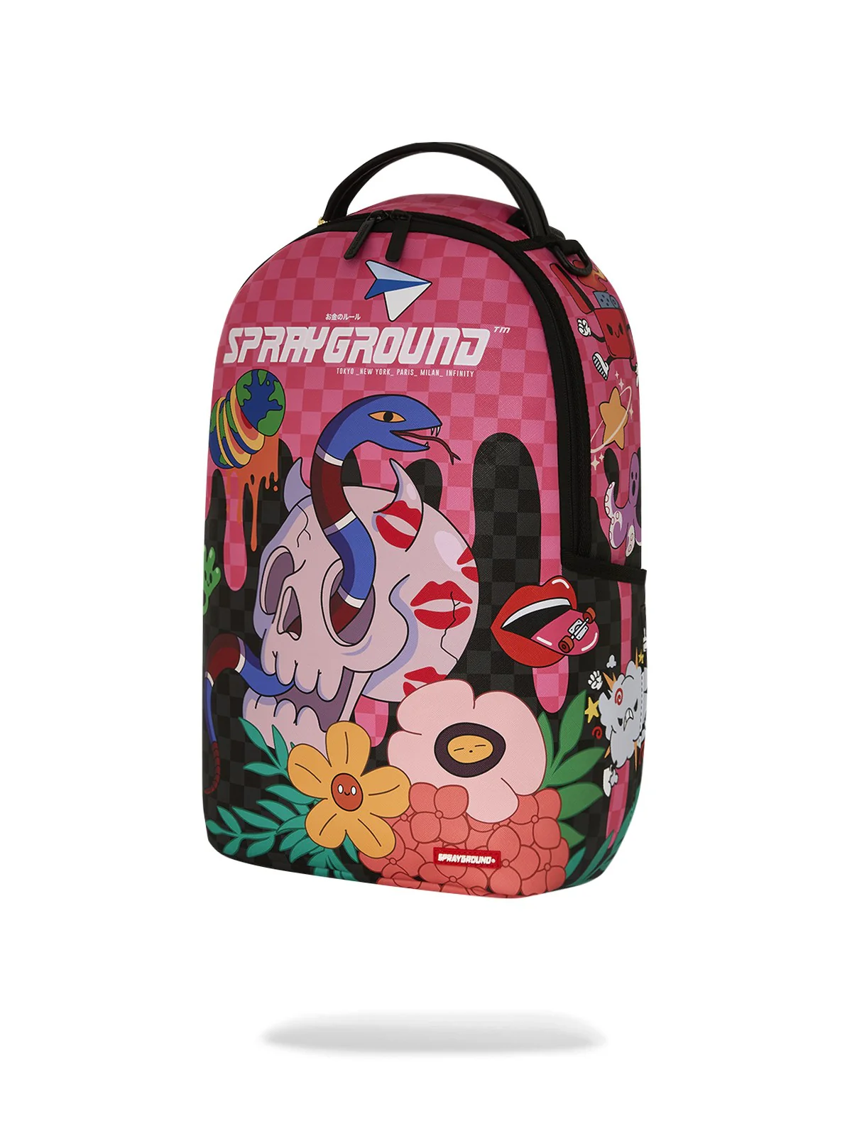 SPRAYGROUND Zaino Uomo WTF SKULL DRIP DLXSV BACKPACK 910B7604NSZ ROSA - Image 5