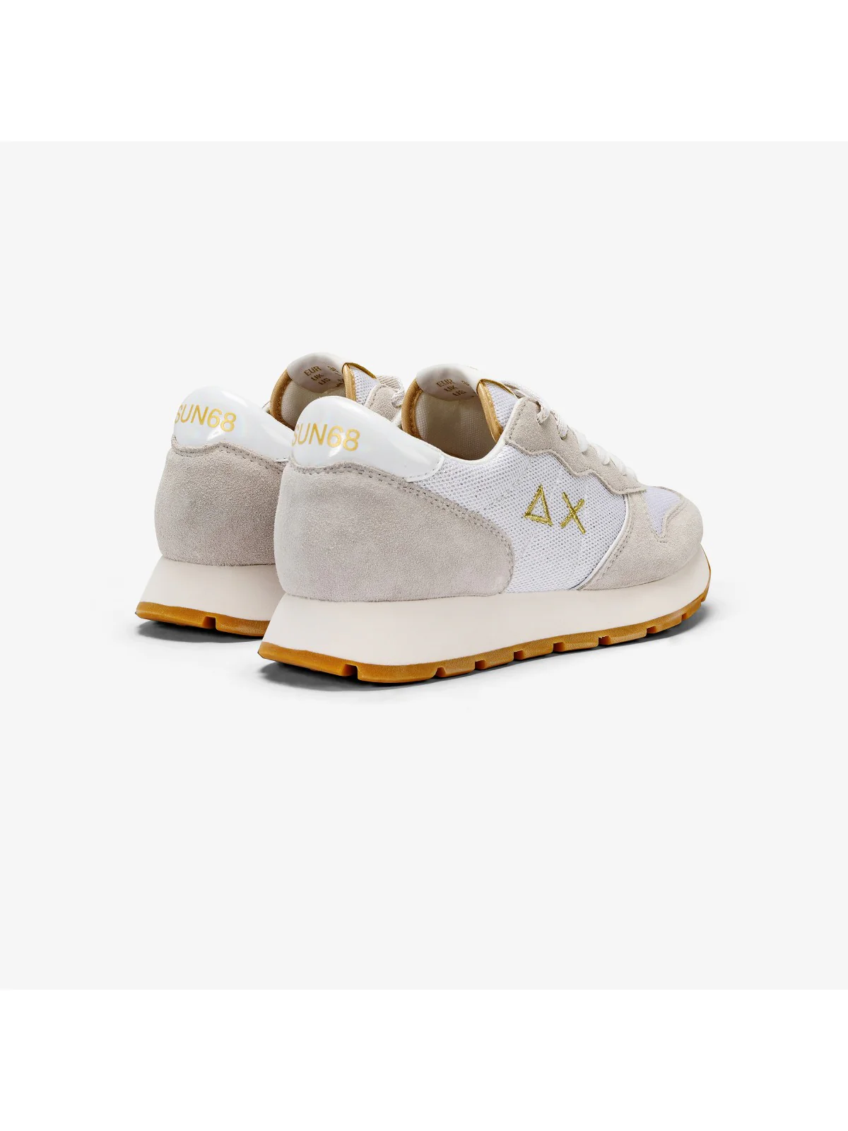 SUN68 Sneaker Donna Ally glitter textile Z34203 01 Bianco - Image 2