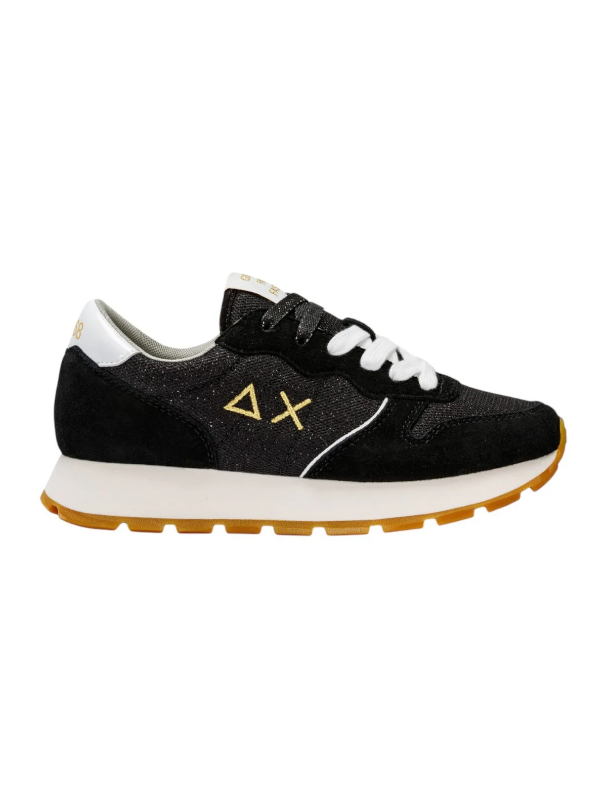 SUN68 Sneaker Donna Ally glitter textile Z34203 11 Nero