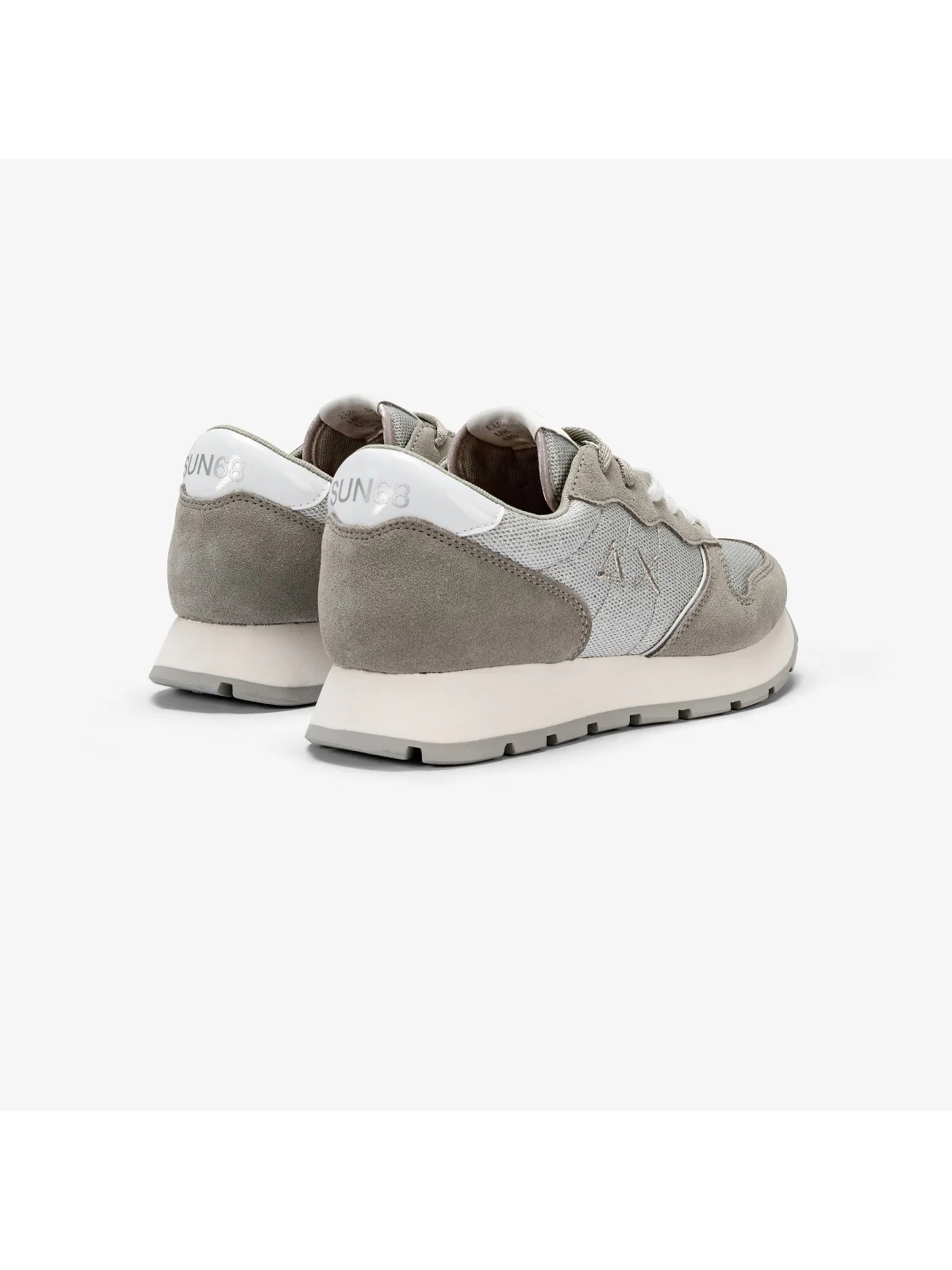 SUN68 Sneaker Donna Ally glitter textile Z34203 44 Argento - Image 3