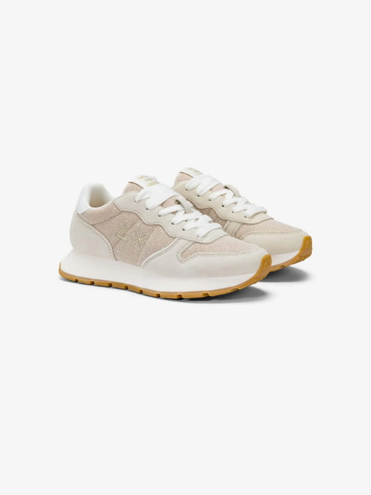 SUN68 Sneaker Donna Ally glitter textile Z35203 43 Oro - Image 3