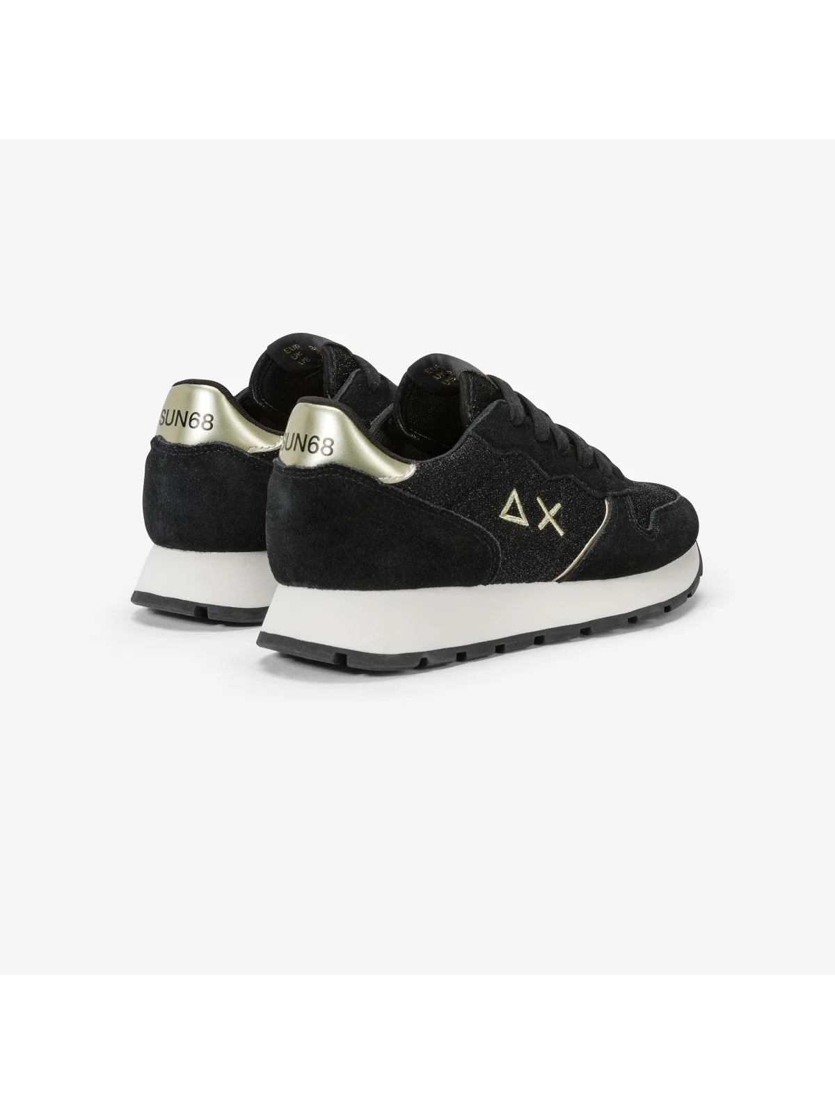 SUN68 Sneaker Donna Ally glitter textile Z44204 11 Nero - Image 3