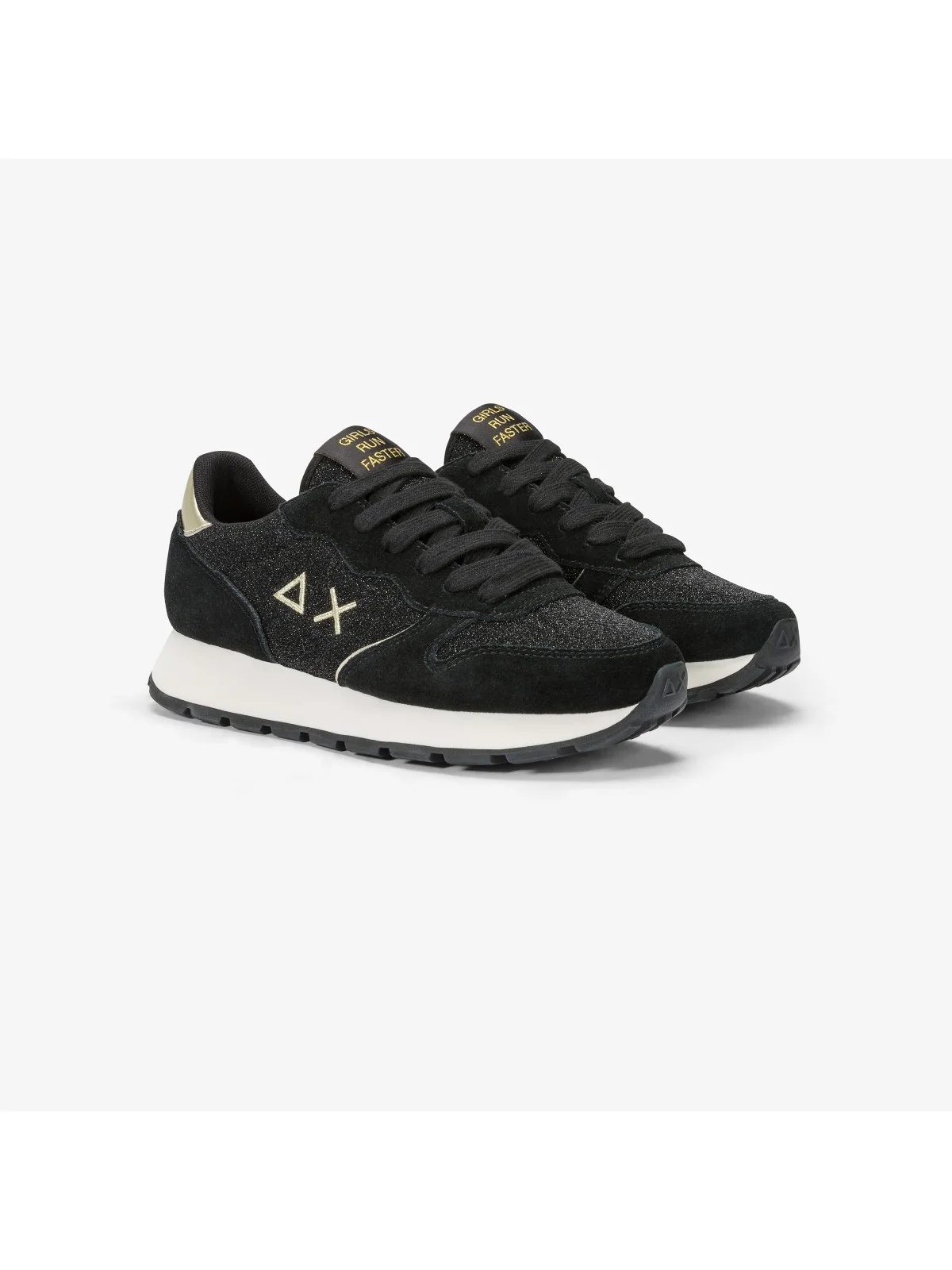 SUN68 Sneaker Donna Ally glitter textile Z44204 11 Nero - Image 4