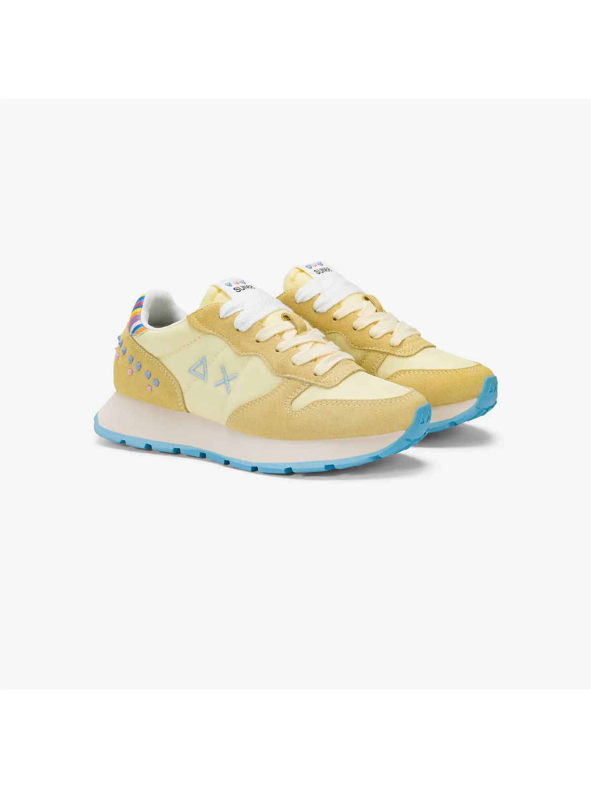 SUN68 Sneaker Donna Ally studs Z35206 32 Giallo - Image 2