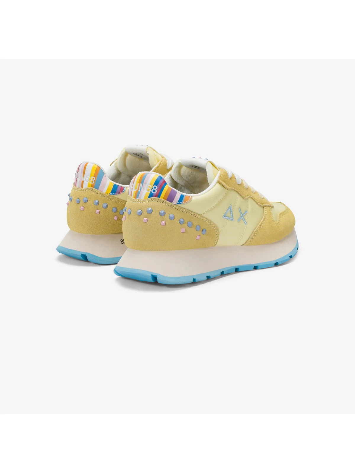 SUN68 Sneaker Donna Ally studs Z35206 32 Giallo - Image 3