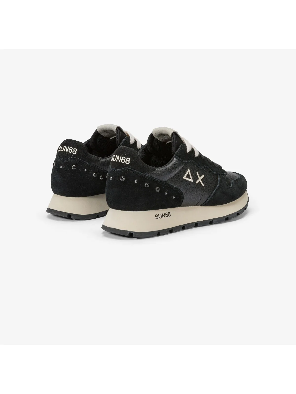 SUN68 Sneaker Donna Ally studs Z44206 11 Nero - Image 3