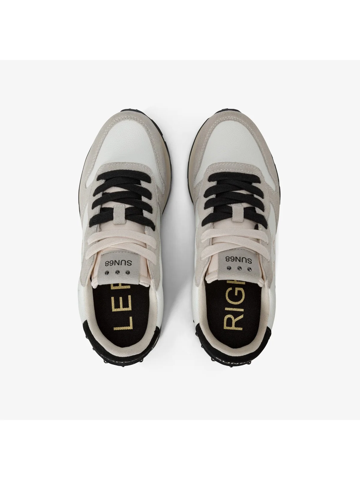 SUN68 Sneaker Donna Ally studs Z44206 31 Bianco - Image 2