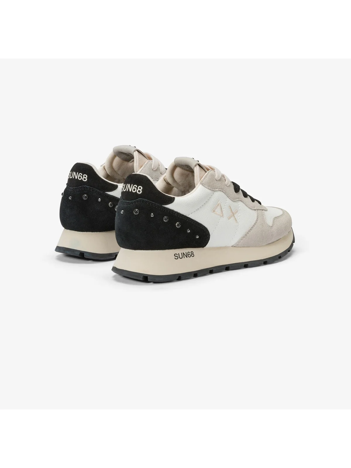 SUN68 Sneaker Donna Ally studs Z44206 31 Bianco - Image 3