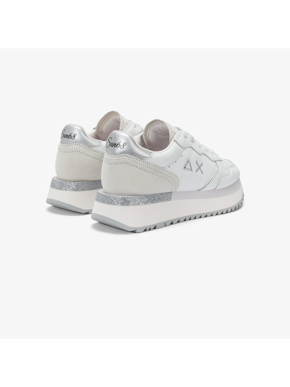 SUN68 Sneaker Donna BIG ALLY LEATHER Z35208 01 Bianco - Image 3