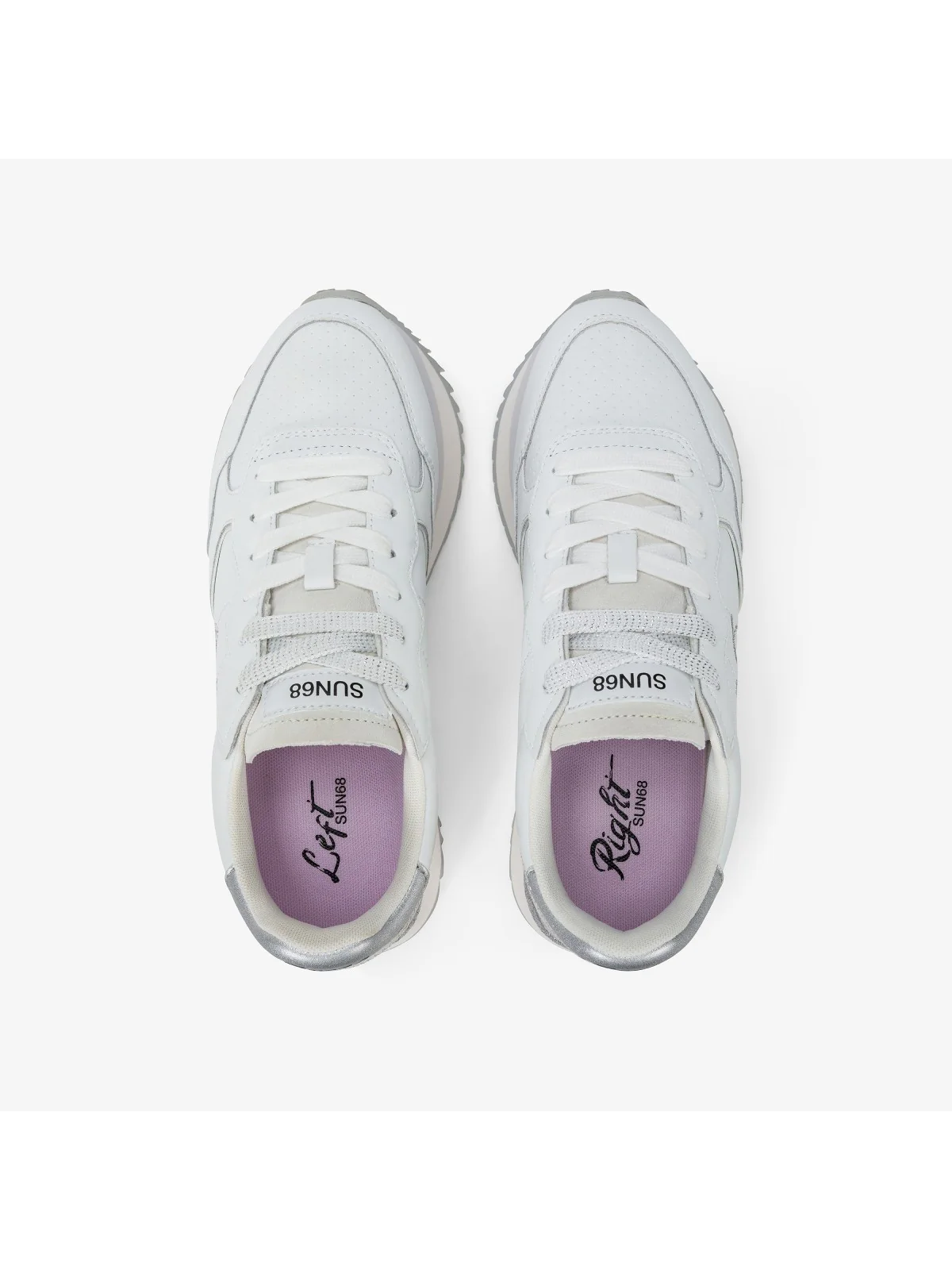 SUN68 Sneaker Donna BIG ALLY LEATHER Z35208 01 Bianco - Image 4