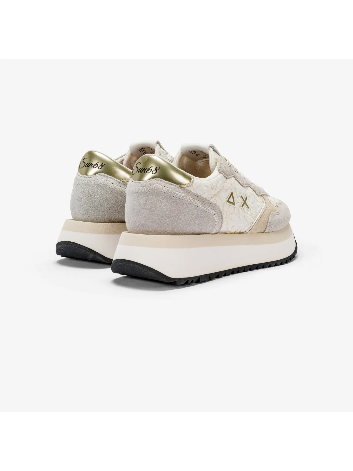 SUN68 Sneaker Donna Big Lace Z34209 01 Bianco - Image 3