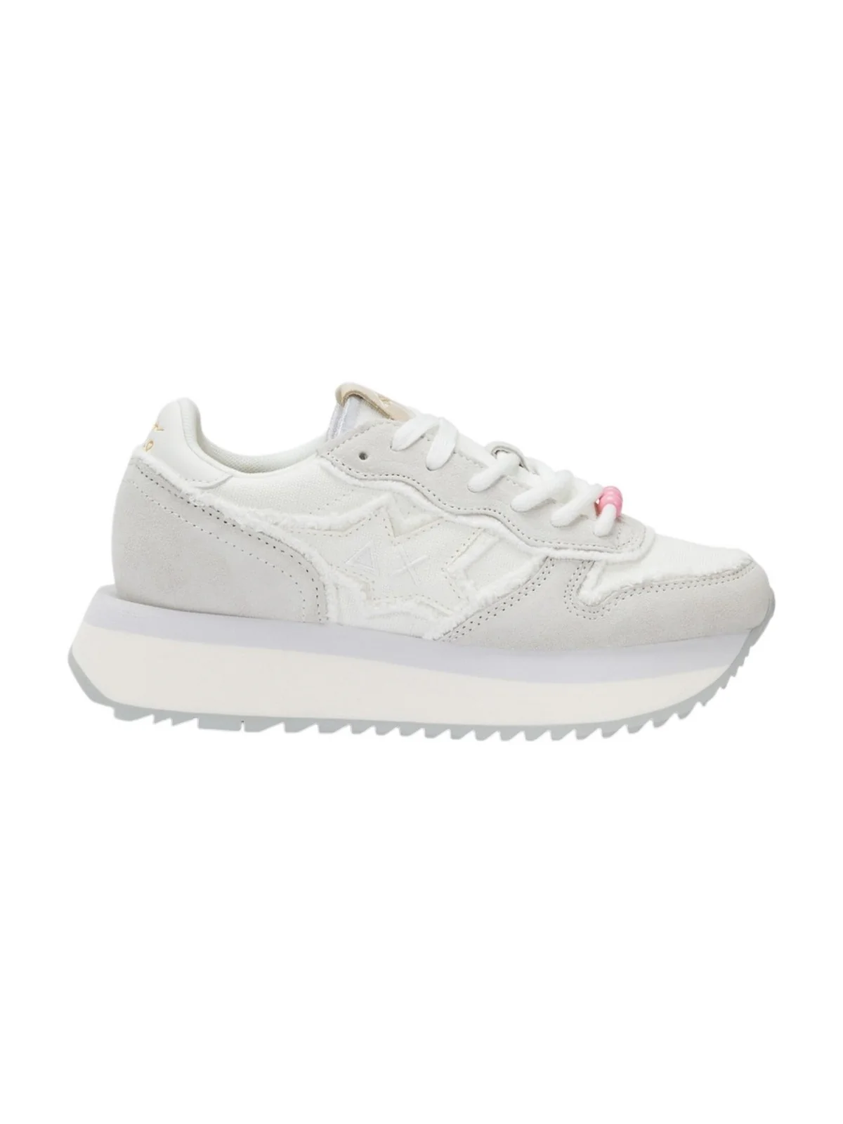 SUN68 Sneaker Donna BIG STARGIRL CANVAS Z35216 31 Bianco