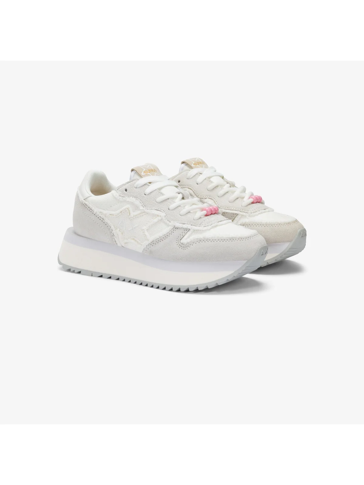 SUN68 Sneaker Donna BIG STARGIRL CANVAS Z35216 31 Bianco - Image 2