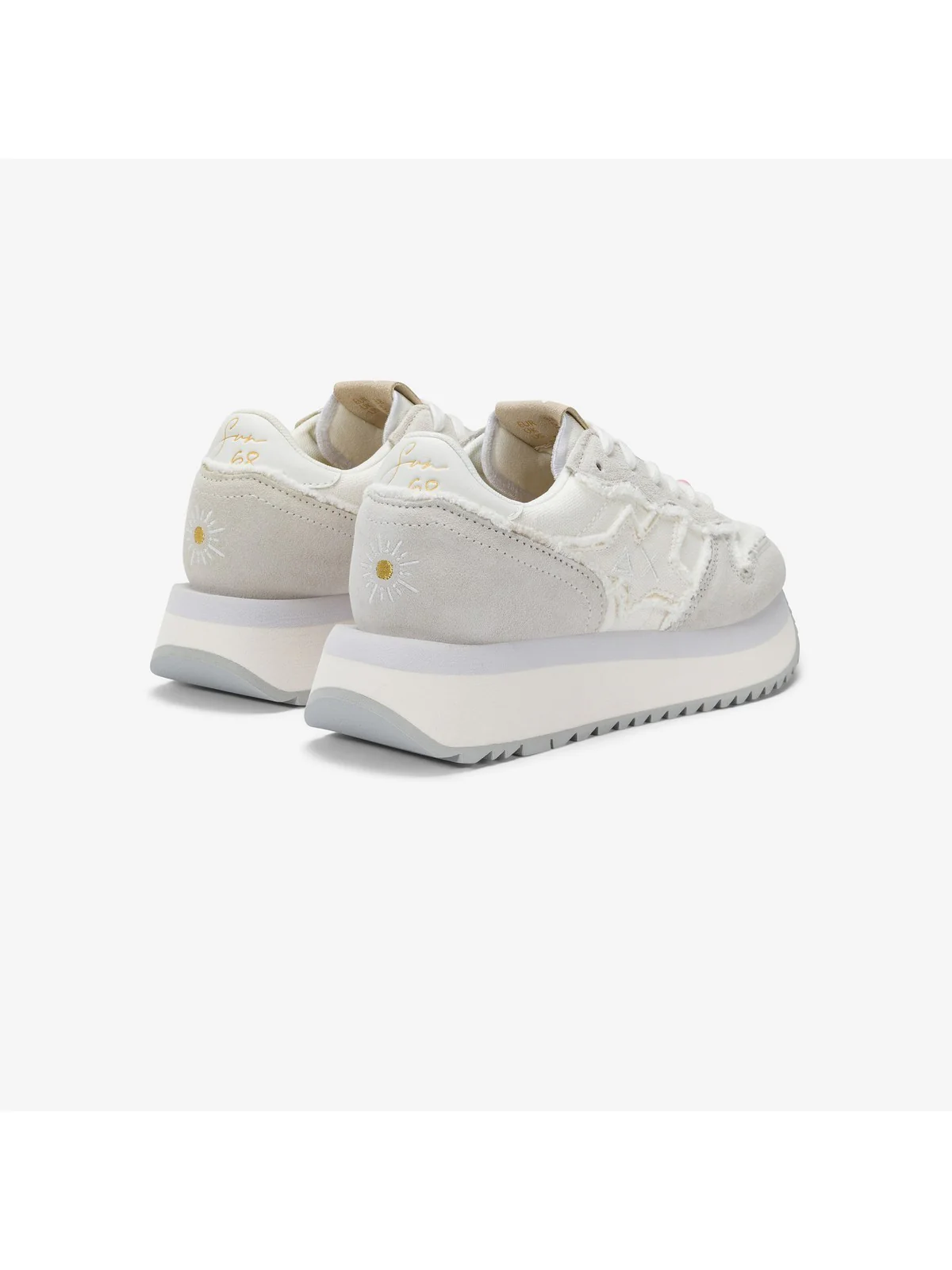 SUN68 Sneaker Donna BIG STARGIRL CANVAS Z35216 31 Bianco - Image 3