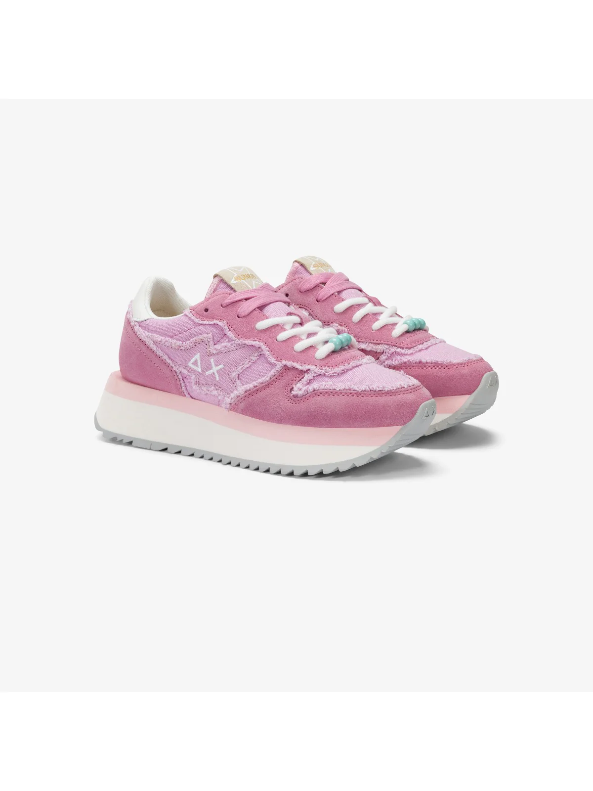 SUN68 Sneaker Donna BIG STARGIRL CANVAS Z35216 72 Viola - Image 2