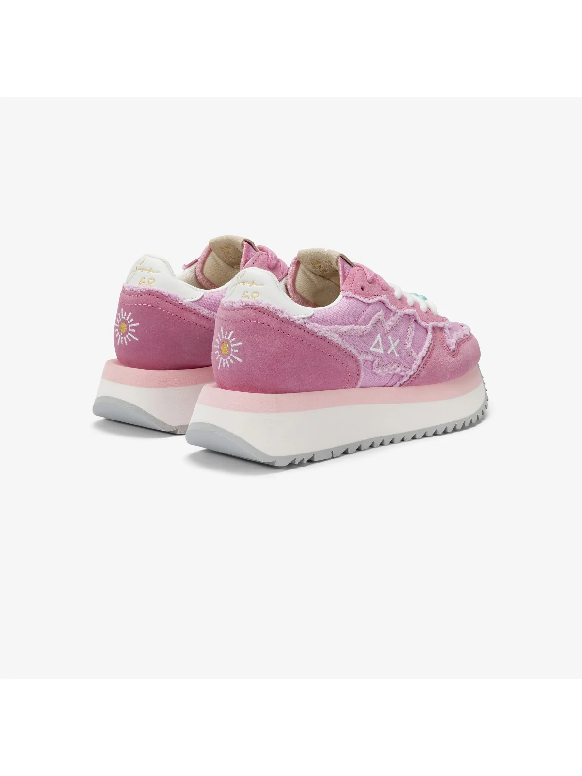 SUN68 Sneaker Donna BIG STARGIRL CANVAS Z35216 72 Viola - Image 3