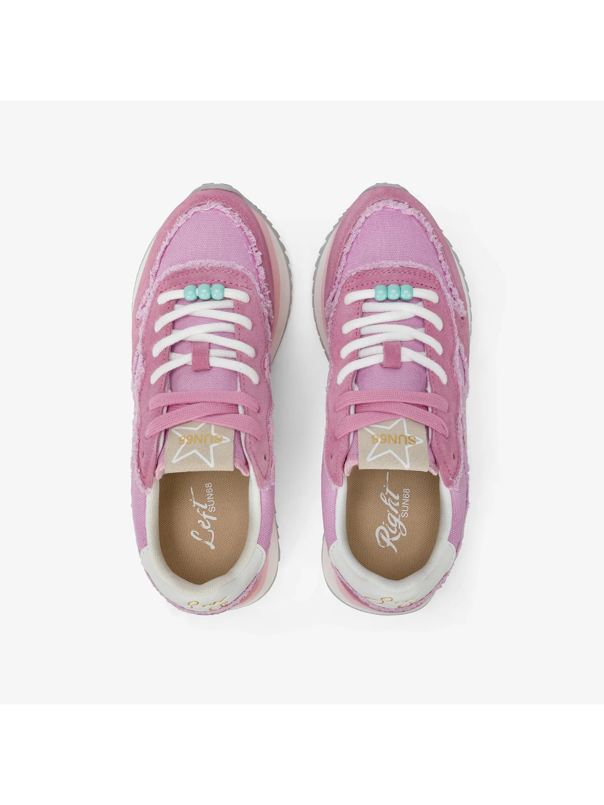 SUN68 Sneaker Donna BIG STARGIRL CANVAS Z35216 72 Viola - Image 4