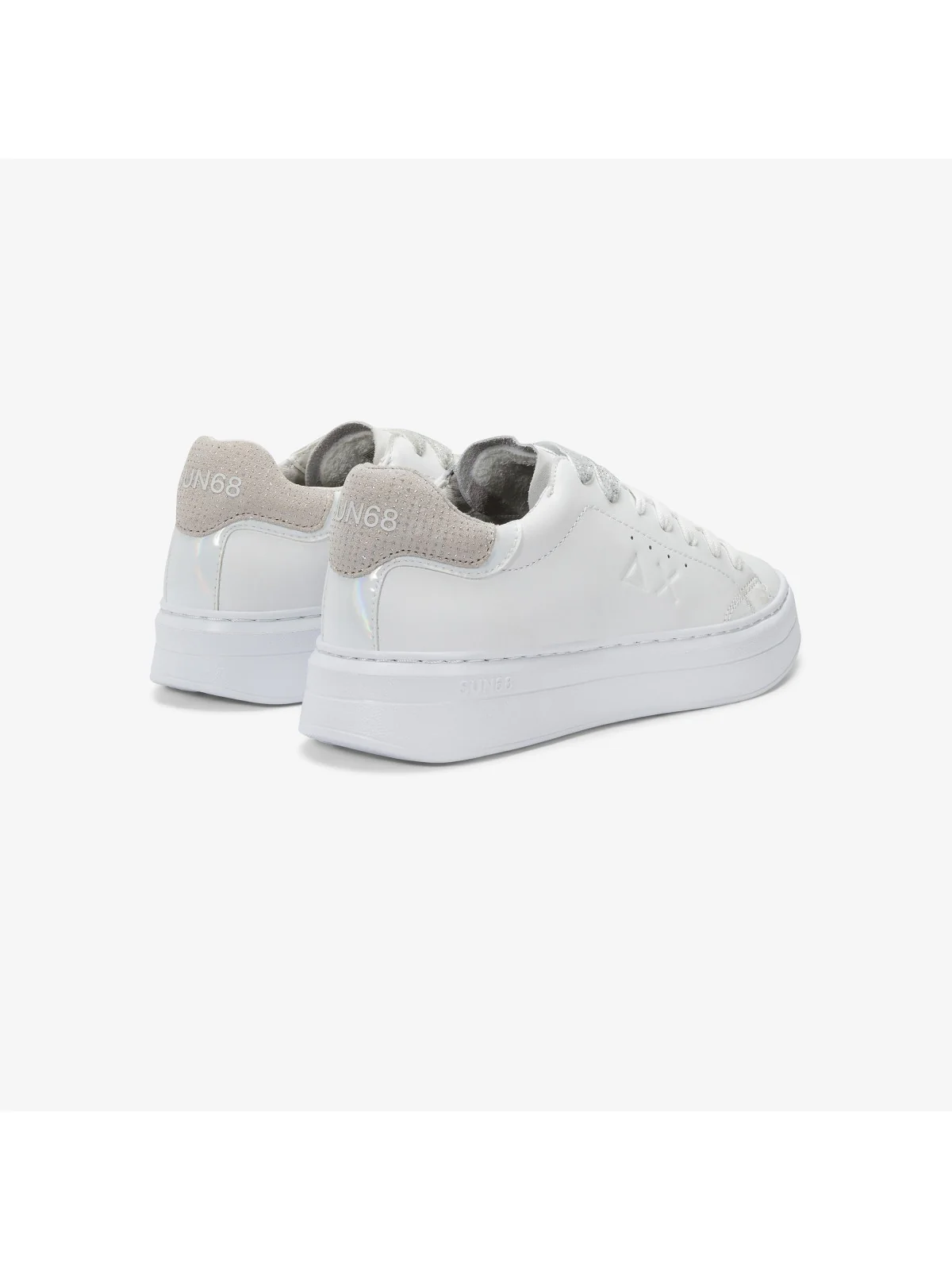 SUN68 Sneaker Donna Grace leather Z35226 0101 Bianco - Image 3