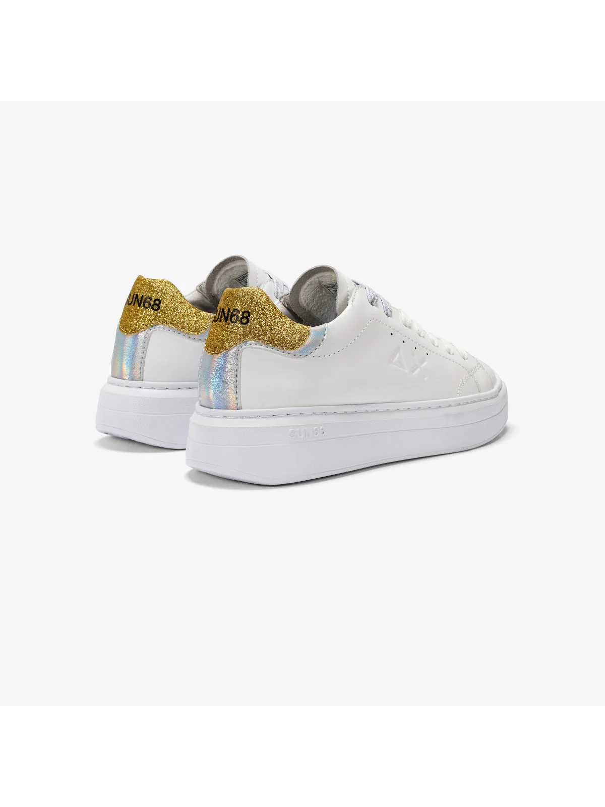 SUN68 Sneaker Donna Grace leather Z43225 0143 Bianco - Image 3