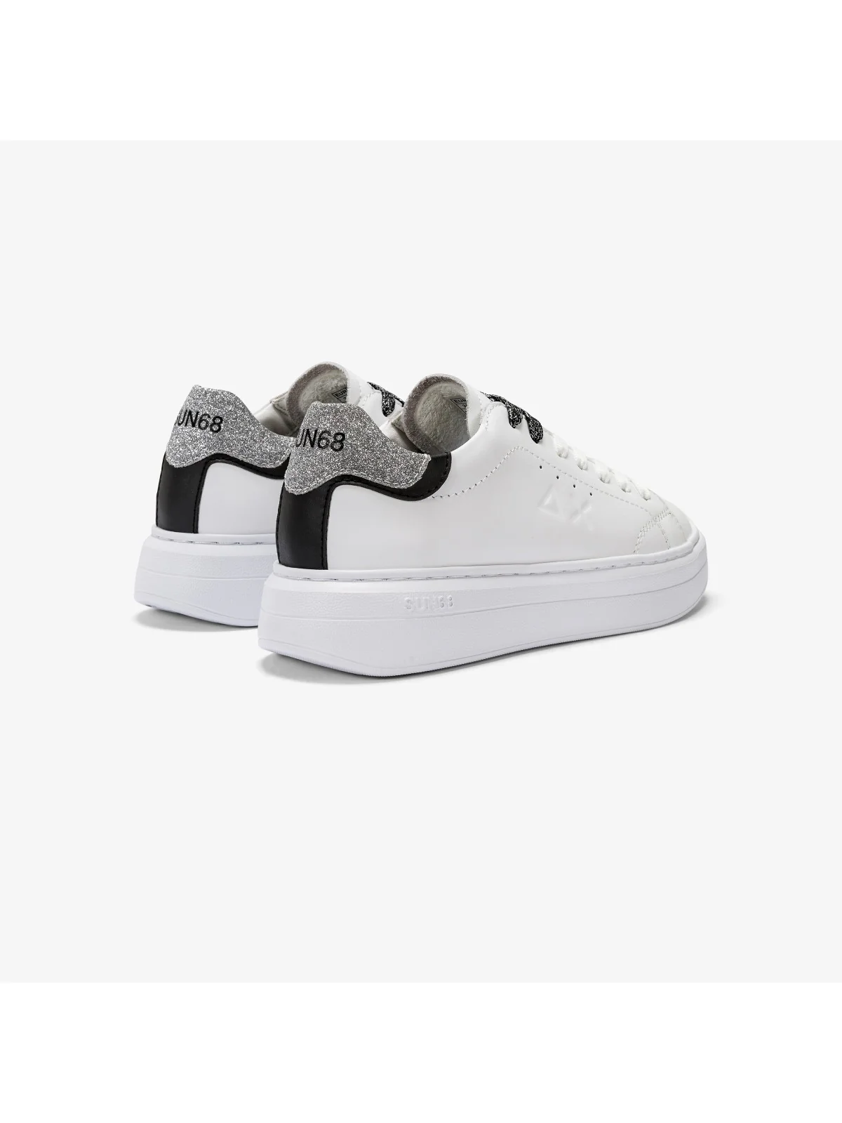 SUN68 Sneaker Donna Grace leather Z43225 0144 Bianco - Image 3