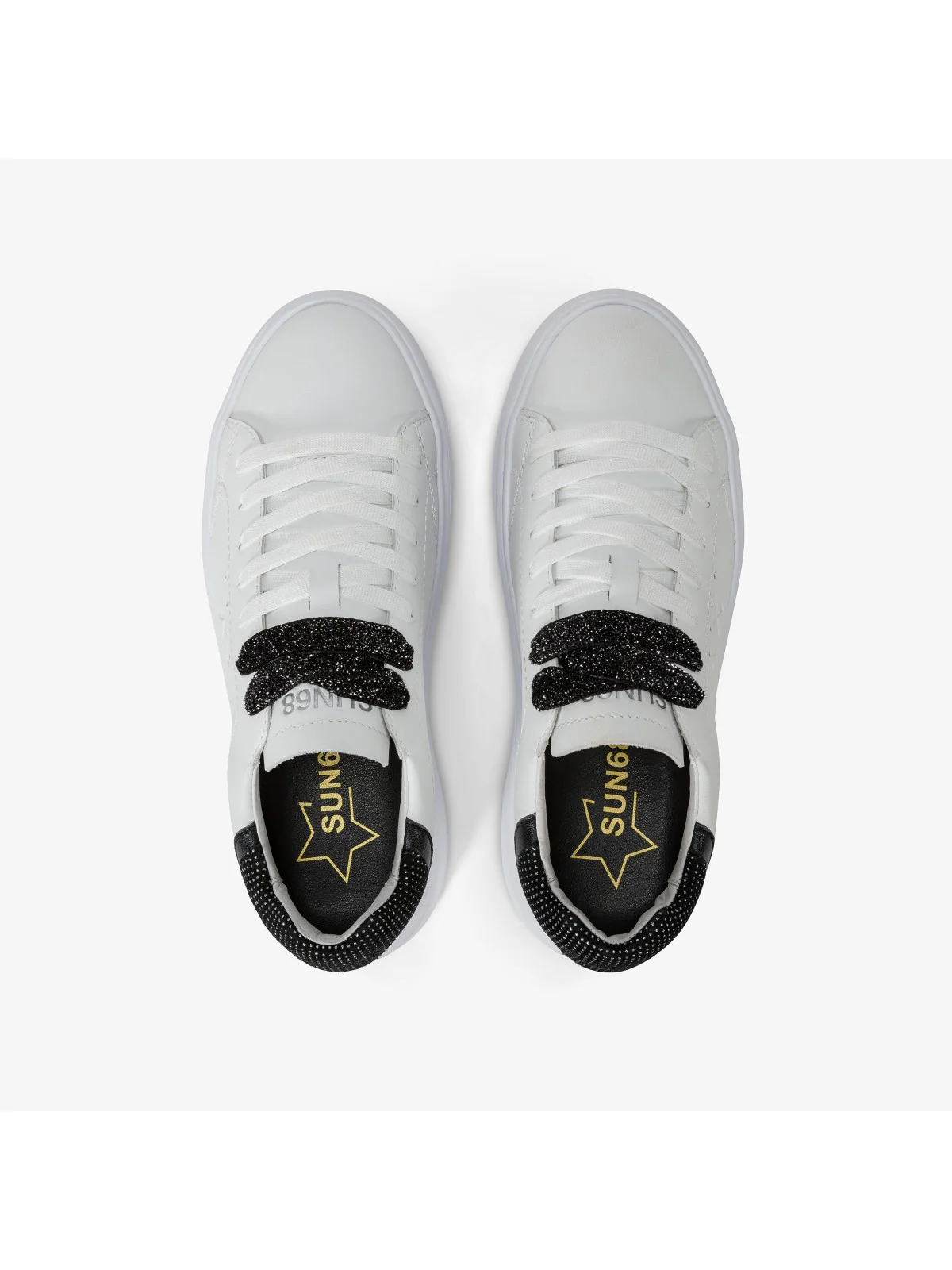 SUN68 Sneaker Donna Grace leather Z44225 0111 Bianco - Image 2
