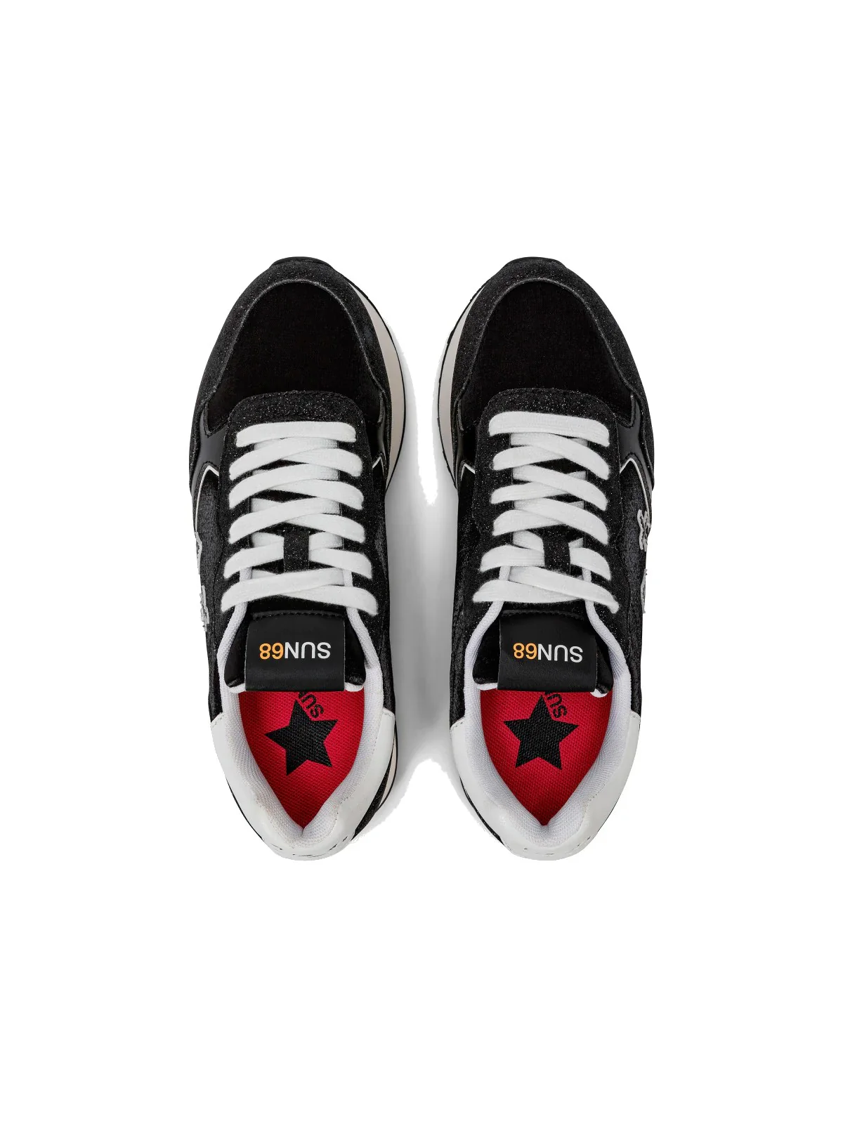 SUN68 Sneaker Donna Kelly glitter Z33222 11 Nero - Image 3