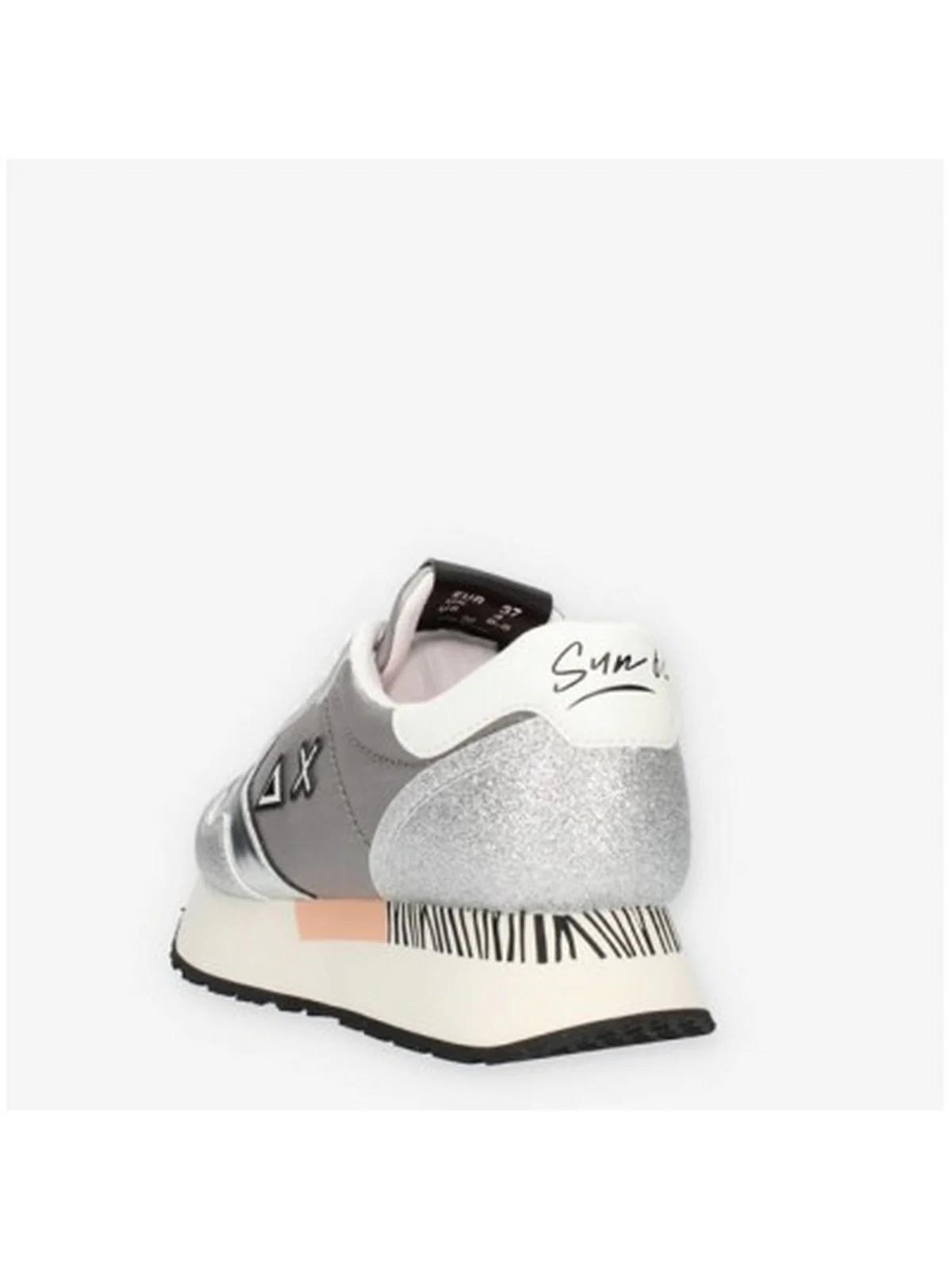 SUN68 Sneaker Donna Kelly glitter Z33222 44 Argento - Image 2