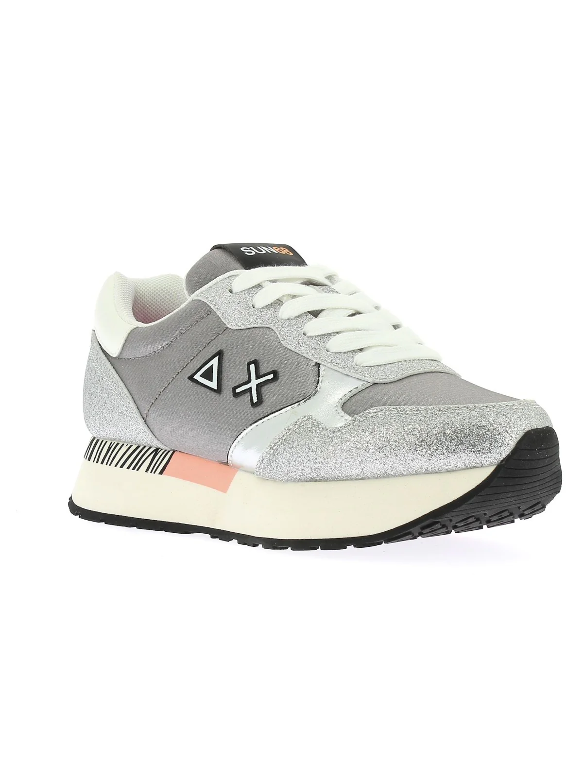 SUN68 Sneaker Donna Kelly glitter Z33222 44 Argento - Image 3