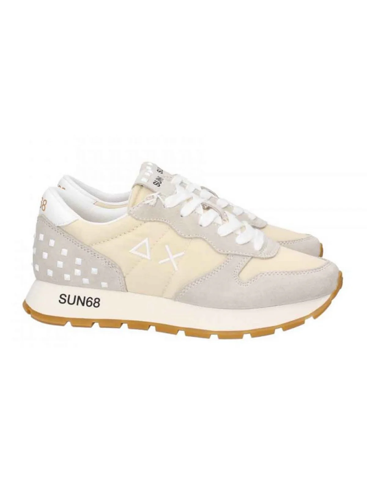 SUN68 Sneaker Donna Stargirl transparent patch Z33206 31 Bianco - Image 2