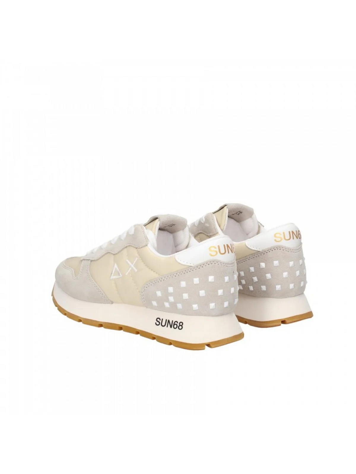 SUN68 Sneaker Donna Stargirl transparent patch Z33206 31 Bianco - Image 3