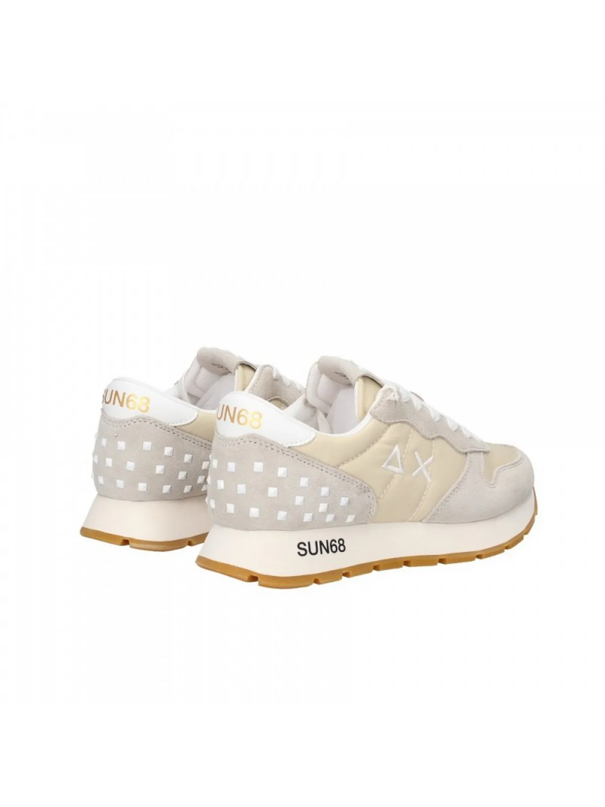 SUN68 Sneaker Donna Stargirl transparent patch Z33206 31 Bianco - Image 4