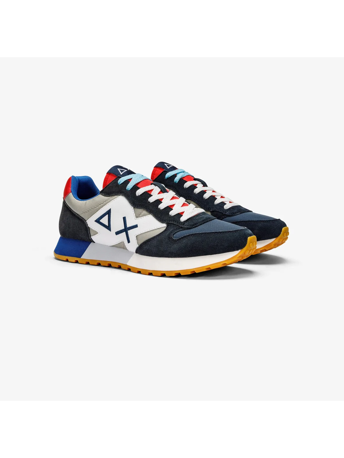 SUN68 Sneaker Uomo Jaki bicolor Z34112 0706 Blu - Image 3
