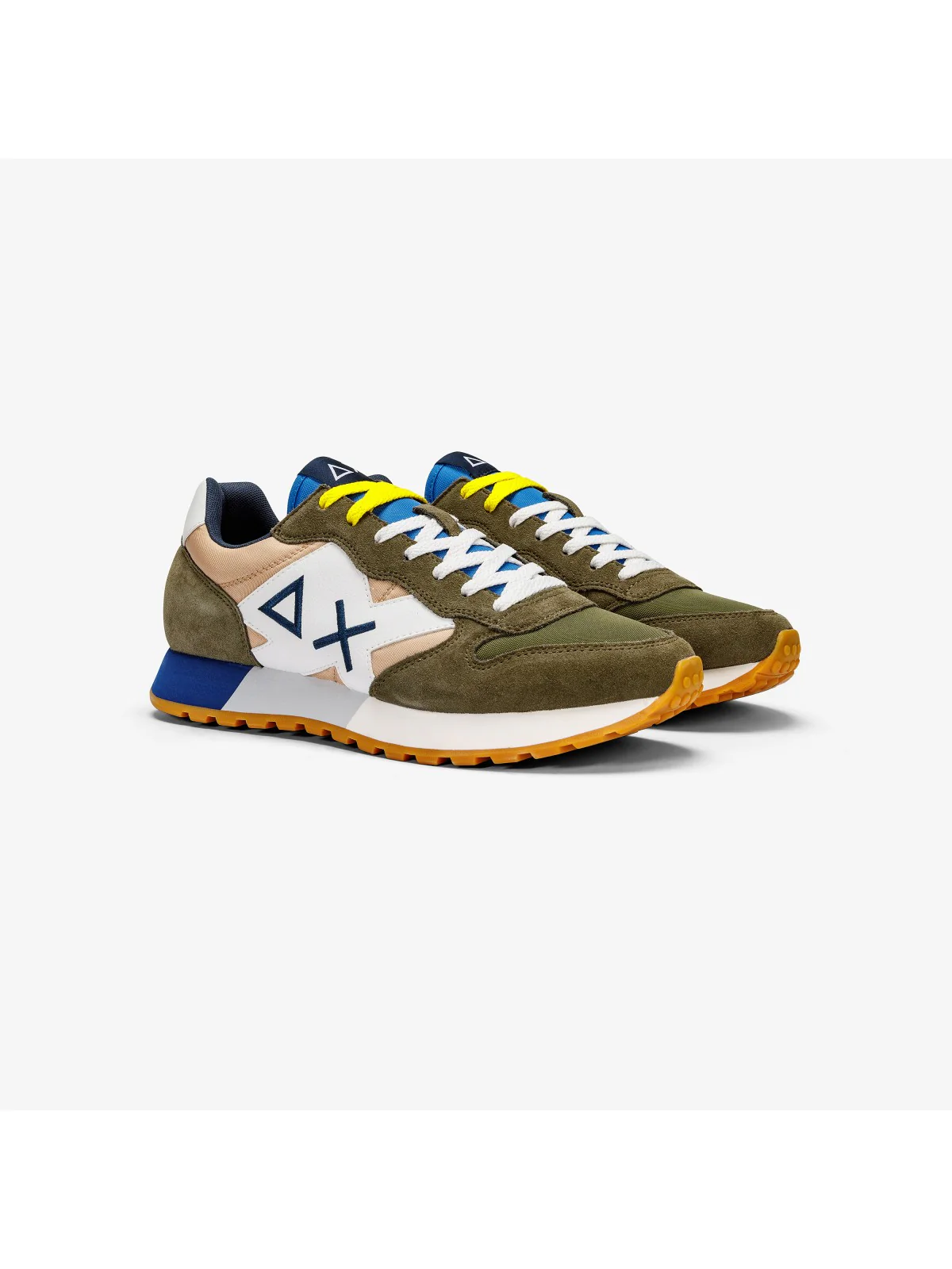 SUN68 Sneaker Uomo Jaki bicolor Z34112 1916 Verde - Image 2