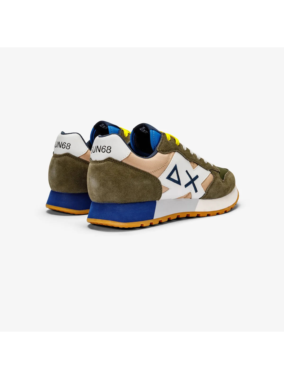 SUN68 Sneaker Uomo Jaki bicolor Z34112 1916 Verde - Image 3